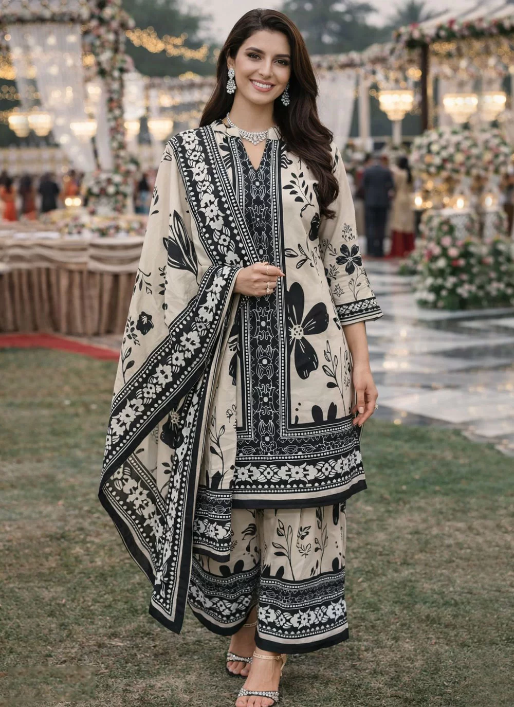 Multi Colour Rayon Palazzo Salwar Suit